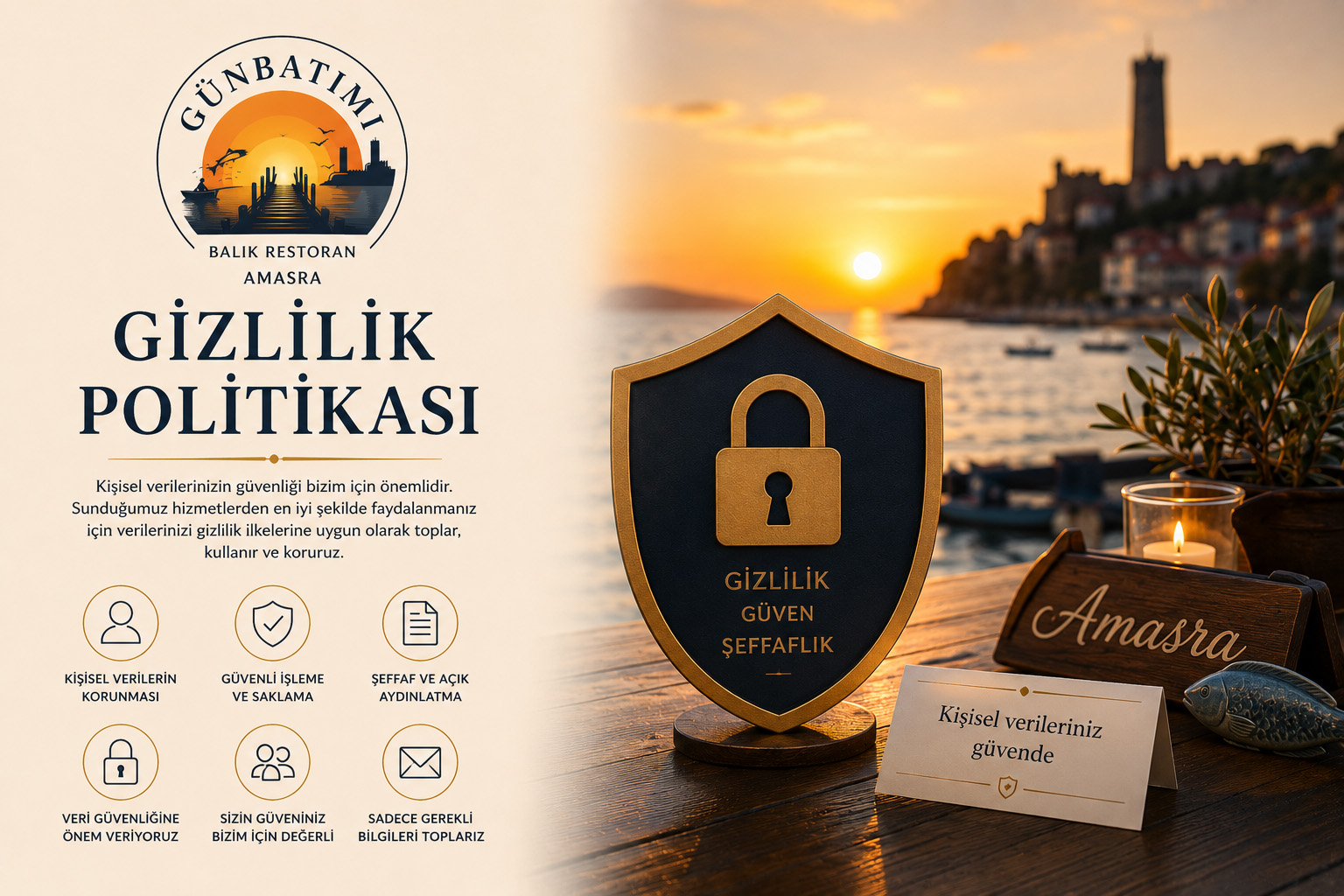 Gizlilik Politikası | Amasra Günbatımı Balık Restoran