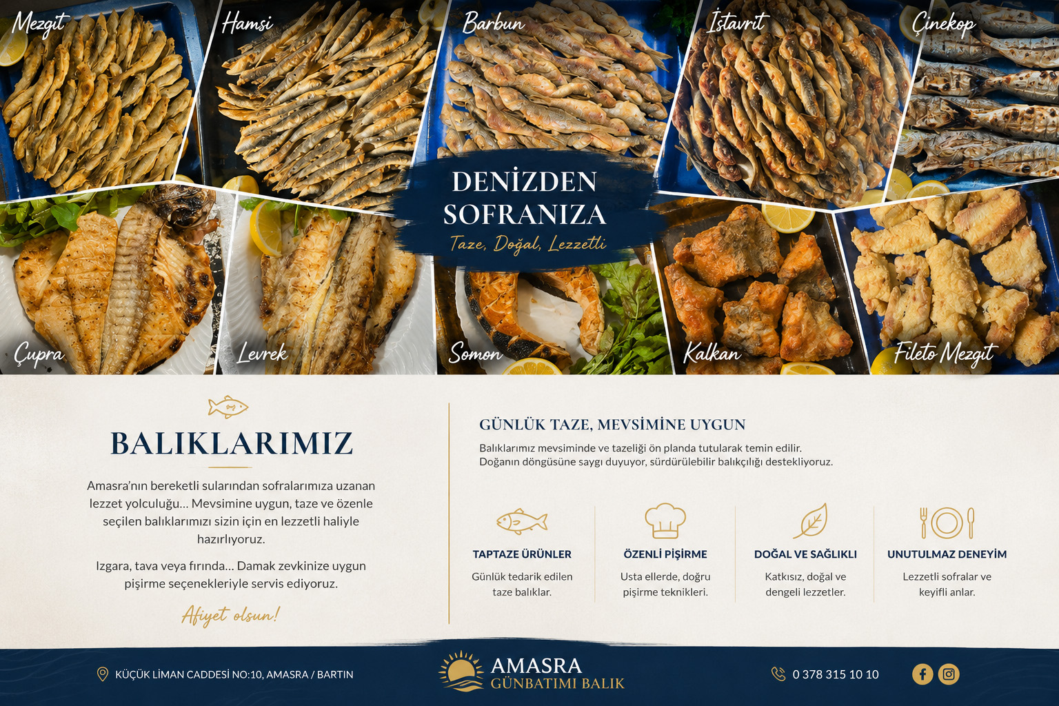Balıklar | Amasra Günbatımı Balık Restaurant