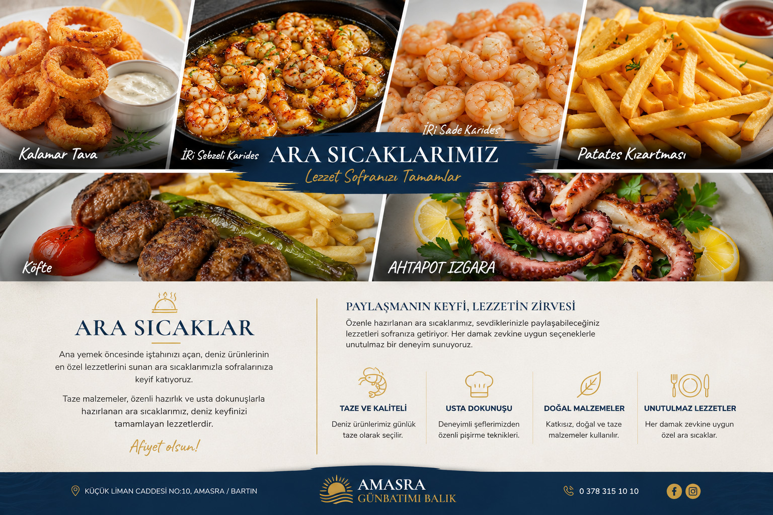 Ara Sıcaklar | Amasra Günbatımı Balık Restaurant